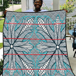 Cobalt Blue Khotso Mojalefa Poone Quilt Basotho Khotso Blanket Inspired
