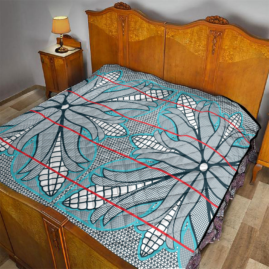 Cobalt Blue Khotso Mojalefa Poone Quilt Basotho Khotso Blanket Inspired
