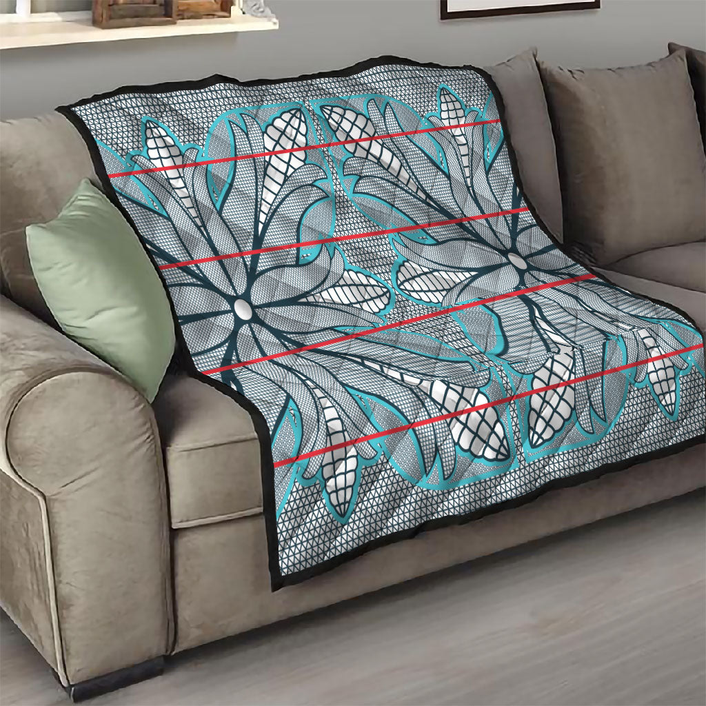 Cobalt Blue Khotso Mojalefa Poone Quilt Basotho Khotso Blanket Inspired