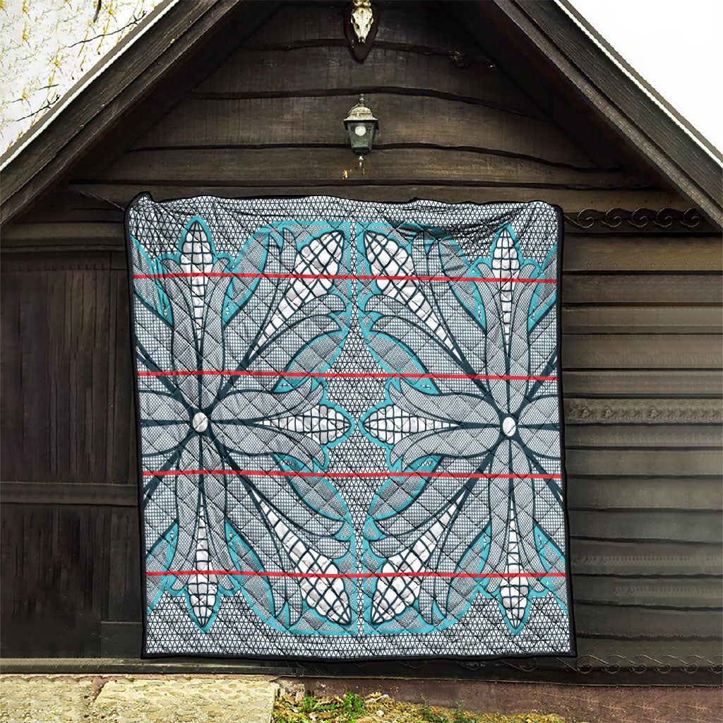 Cobalt Blue Khotso Mojalefa Poone Quilt Basotho Khotso Blanket Inspired
