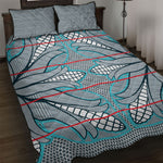 Cobalt Blue Khotso Mojalefa Poone Quilt Bed Set Basotho Khotso Blanket Inspired