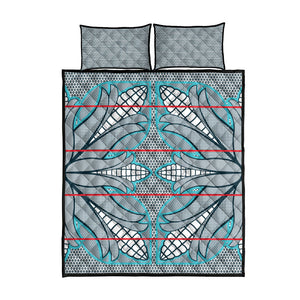 Cobalt Blue Khotso Mojalefa Poone Quilt Bed Set Basotho Khotso Blanket Inspired