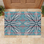 Cobalt Blue Khotso Mojalefa Poone Rubber Doormat Basotho Khotso Blanket Inspired
