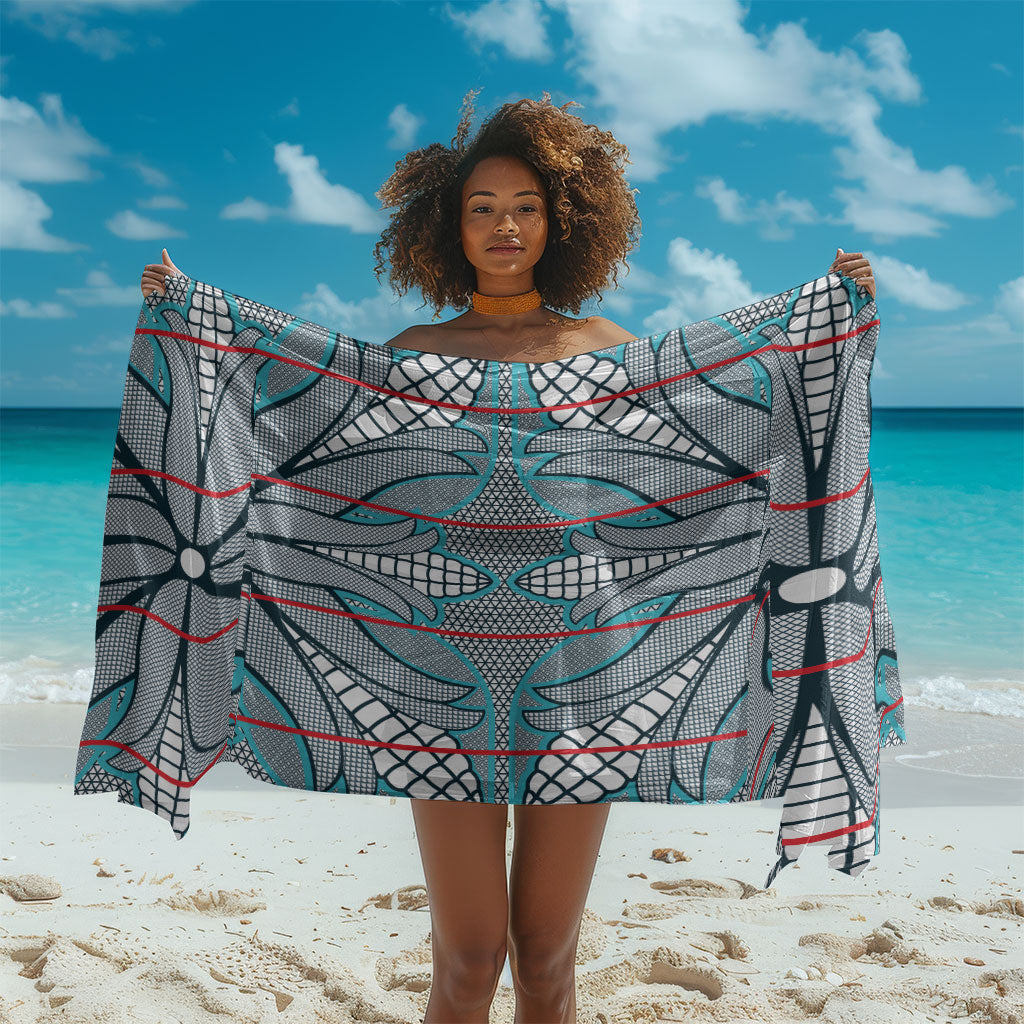 Cobalt Blue Khotso Mojalefa Poone Sarong Basotho Khotso Blanket Inspired
