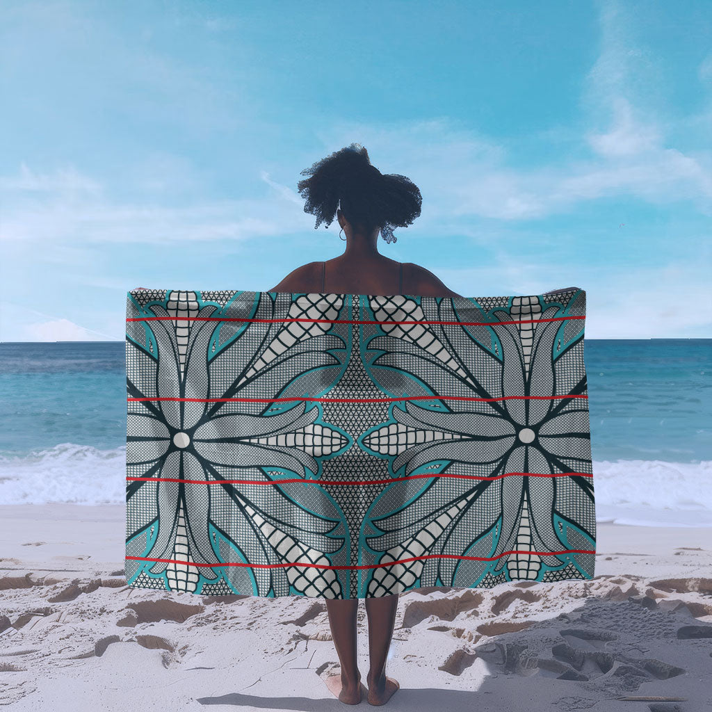 Cobalt Blue Khotso Mojalefa Poone Sarong Basotho Khotso Blanket Inspired