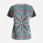 Cobalt Blue Khotso Mojalefa Poone Scrub Top Basotho Khotso Blanket Inspired