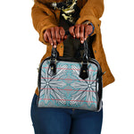 Cobalt Blue Khotso Mojalefa Poone Shoulder Handbag Basotho Khotso Blanket Inspired