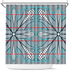Cobalt Blue Khotso Mojalefa Poone Shower Curtain Basotho Khotso Blanket Inspired