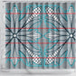 Cobalt Blue Khotso Mojalefa Poone Shower Curtain Basotho Khotso Blanket Inspired