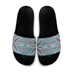 Cobalt Blue Khotso Mojalefa Poone Slide Sandals Basotho Khotso Blanket Inspired