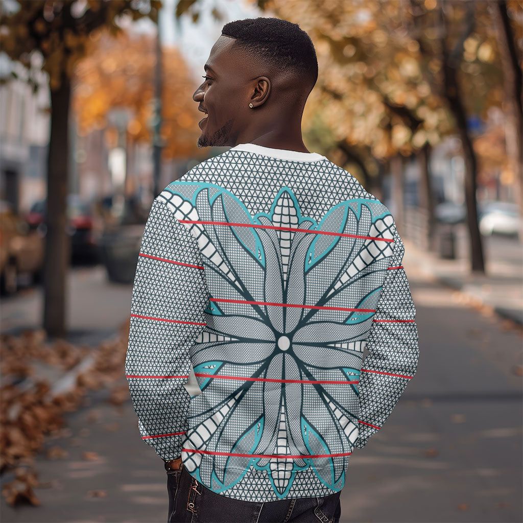 Cobalt Blue Khotso Mojalefa Poone Sweatshirt Basotho Khotso Blanket Inspired