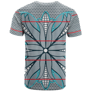 Cobalt Blue Khotso Mojalefa Poone T shirt Basotho Khotso Blanket Inspired