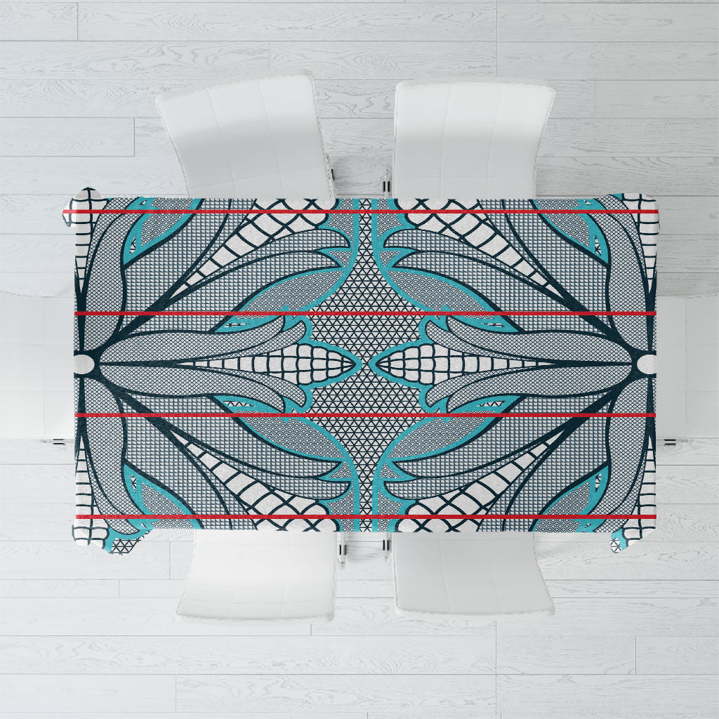 Cobalt Blue Khotso Mojalefa Poone Tablecloth Basotho Khotso Blanket Inspired