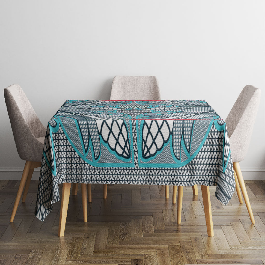 Cobalt Blue Khotso Mojalefa Poone Tablecloth Basotho Khotso Blanket Inspired