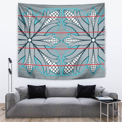 Cobalt Blue Khotso Mojalefa Poone Tapestry Basotho Khotso Blanket Inspired