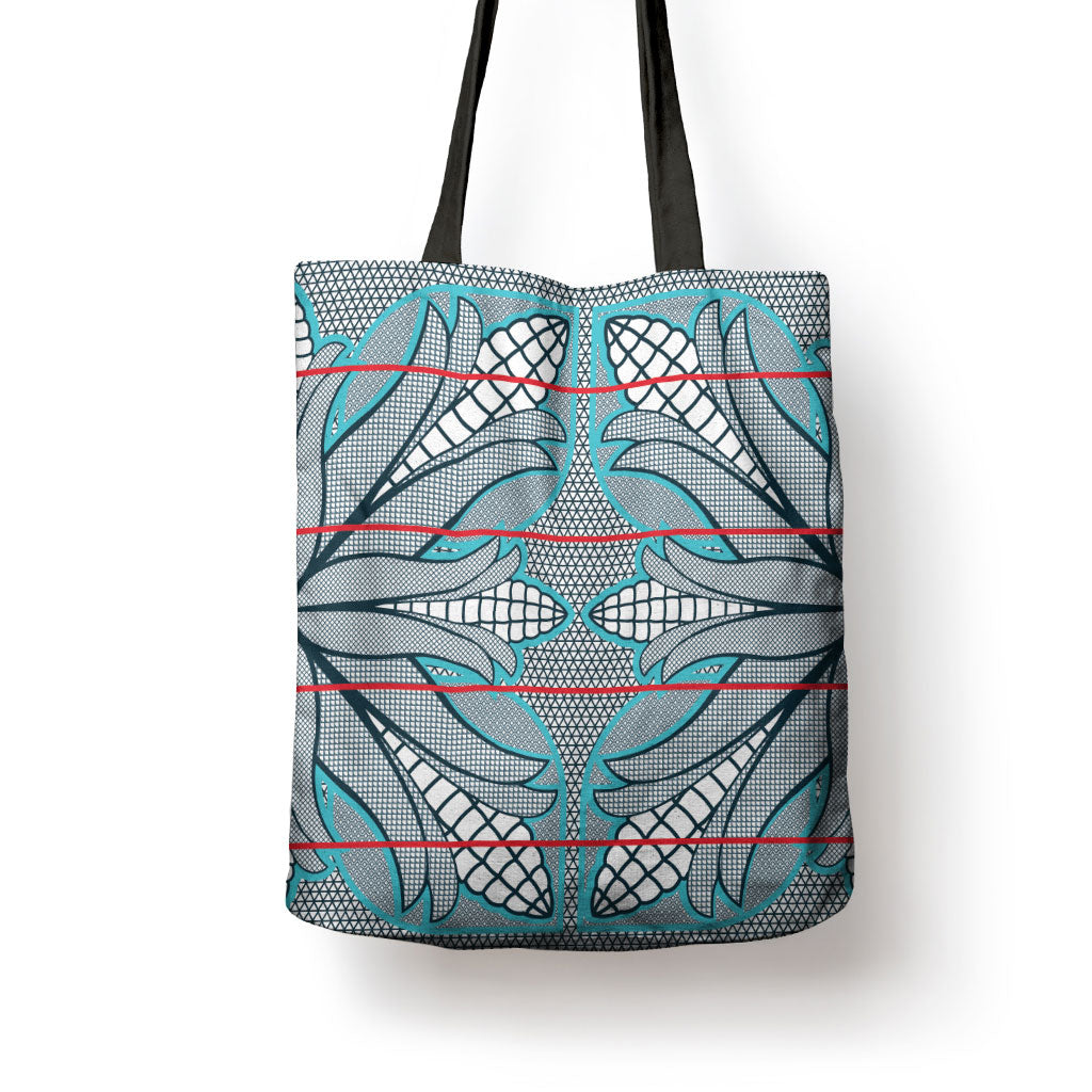 Cobalt Blue Khotso Mojalefa Poone Tote Bag Basotho Khotso Blanket Inspired