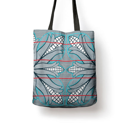 Cobalt Blue Khotso Mojalefa Poone Tote Bag Basotho Khotso Blanket Inspired
