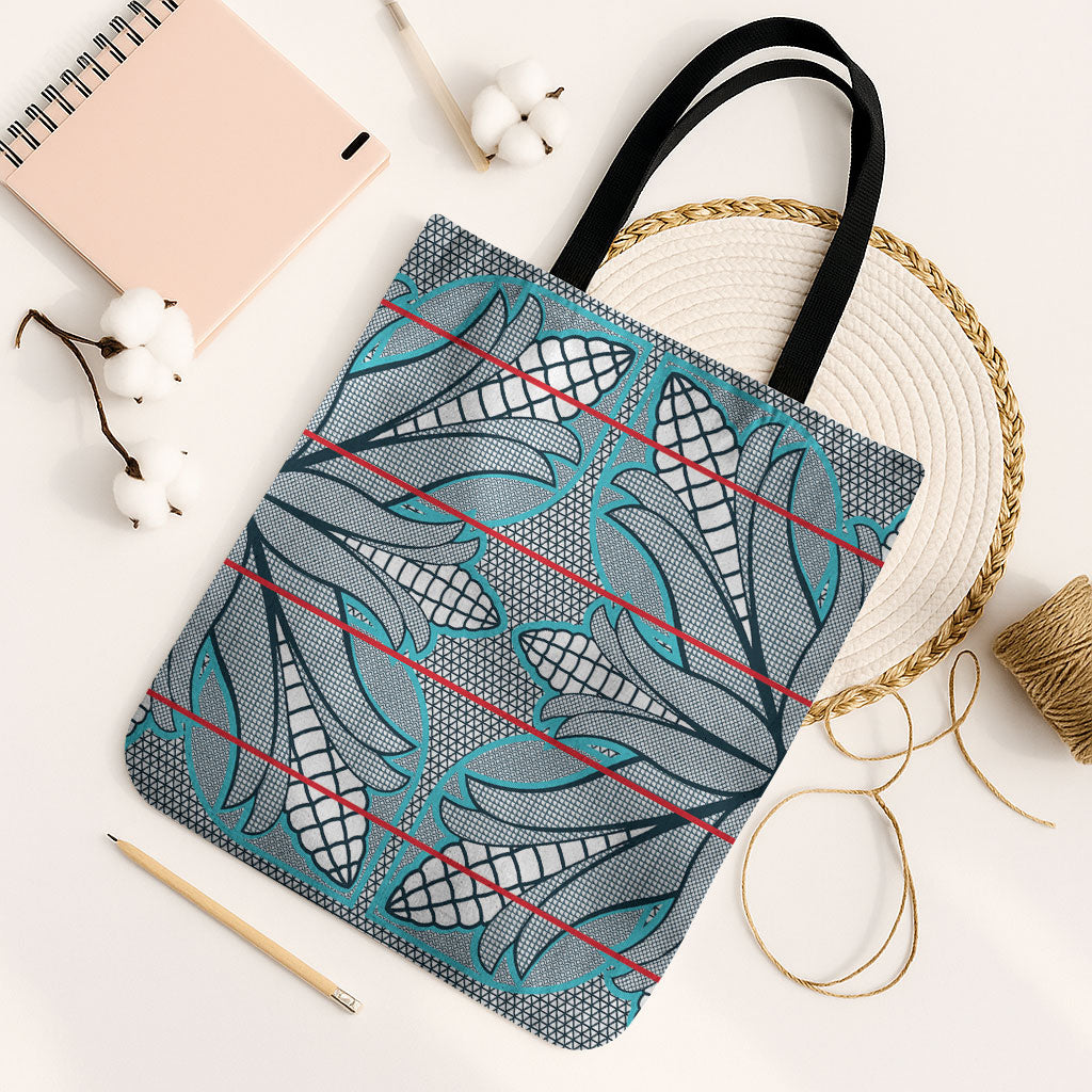 Cobalt Blue Khotso Mojalefa Poone Tote Bag Basotho Khotso Blanket Inspired