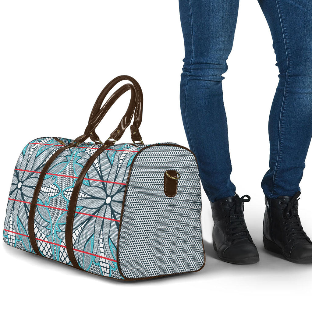 Cobalt Blue Khotso Mojalefa Poone Travel Bag Basotho Khotso Blanket Inspired