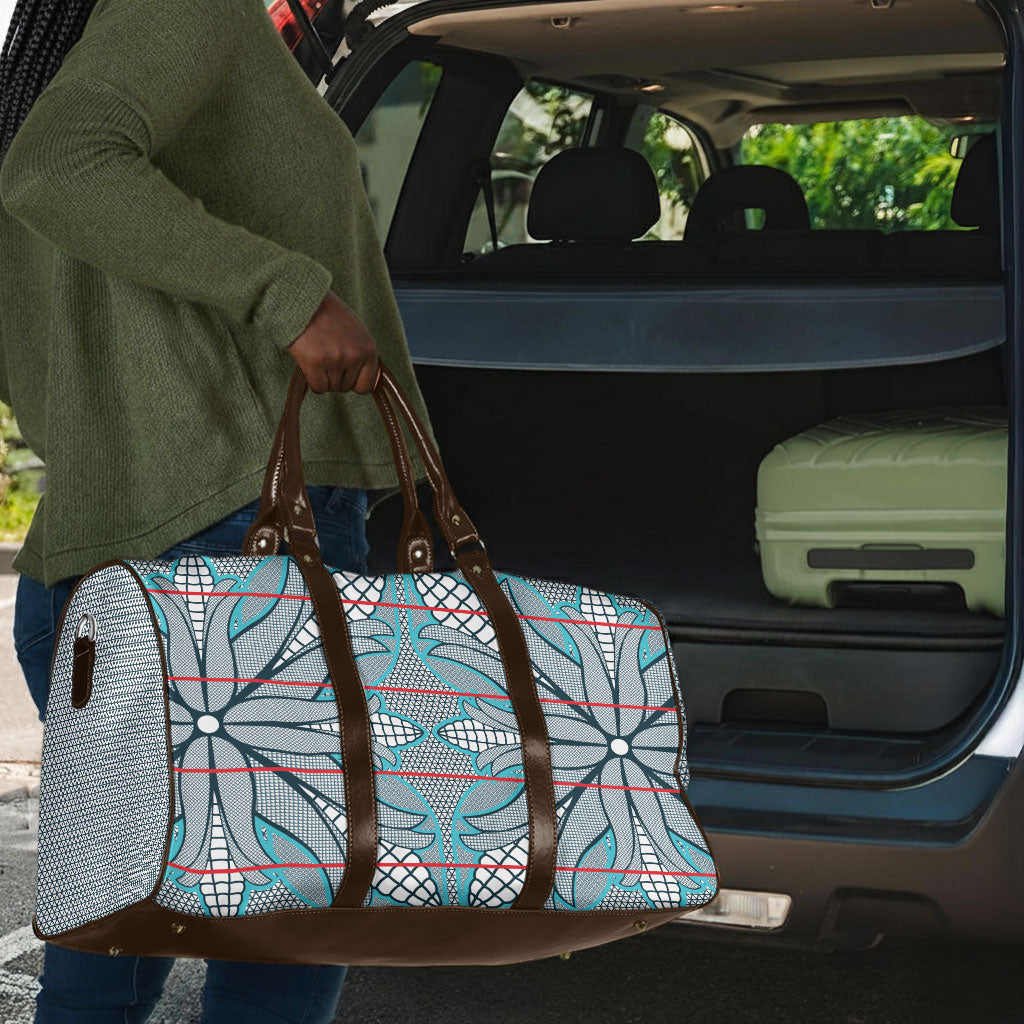 Cobalt Blue Khotso Mojalefa Poone Travel Bag Basotho Khotso Blanket Inspired