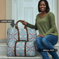 Cobalt Blue Khotso Mojalefa Poone Travel Bag Basotho Khotso Blanket Inspired