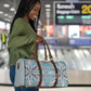 Cobalt Blue Khotso Mojalefa Poone Travel Bag Basotho Khotso Blanket Inspired