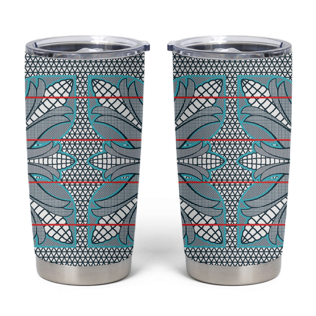 Cobalt Blue Khotso Mojalefa Poone Tumbler Cup Basotho Khotso Blanket Inspired