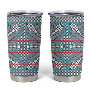 Cobalt Blue Khotso Mojalefa Poone Tumbler Cup Basotho Khotso Blanket Inspired