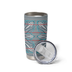 Cobalt Blue Khotso Mojalefa Poone Tumbler Cup Basotho Khotso Blanket Inspired