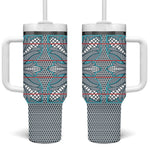 Cobalt Blue Khotso Mojalefa Poone Tumbler With Handle Basotho Khotso Blanket Inspired