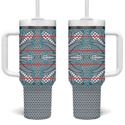 Cobalt Blue Khotso Mojalefa Poone Tumbler With Handle Basotho Khotso Blanket Inspired