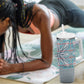 Cobalt Blue Khotso Mojalefa Poone Tumbler With Handle Basotho Khotso Blanket Inspired