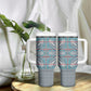 Cobalt Blue Khotso Mojalefa Poone Tumbler With Handle Basotho Khotso Blanket Inspired