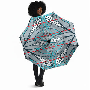 Cobalt Blue Khotso Mojalefa Poone Umbrella Basotho Khotso Blanket Inspired