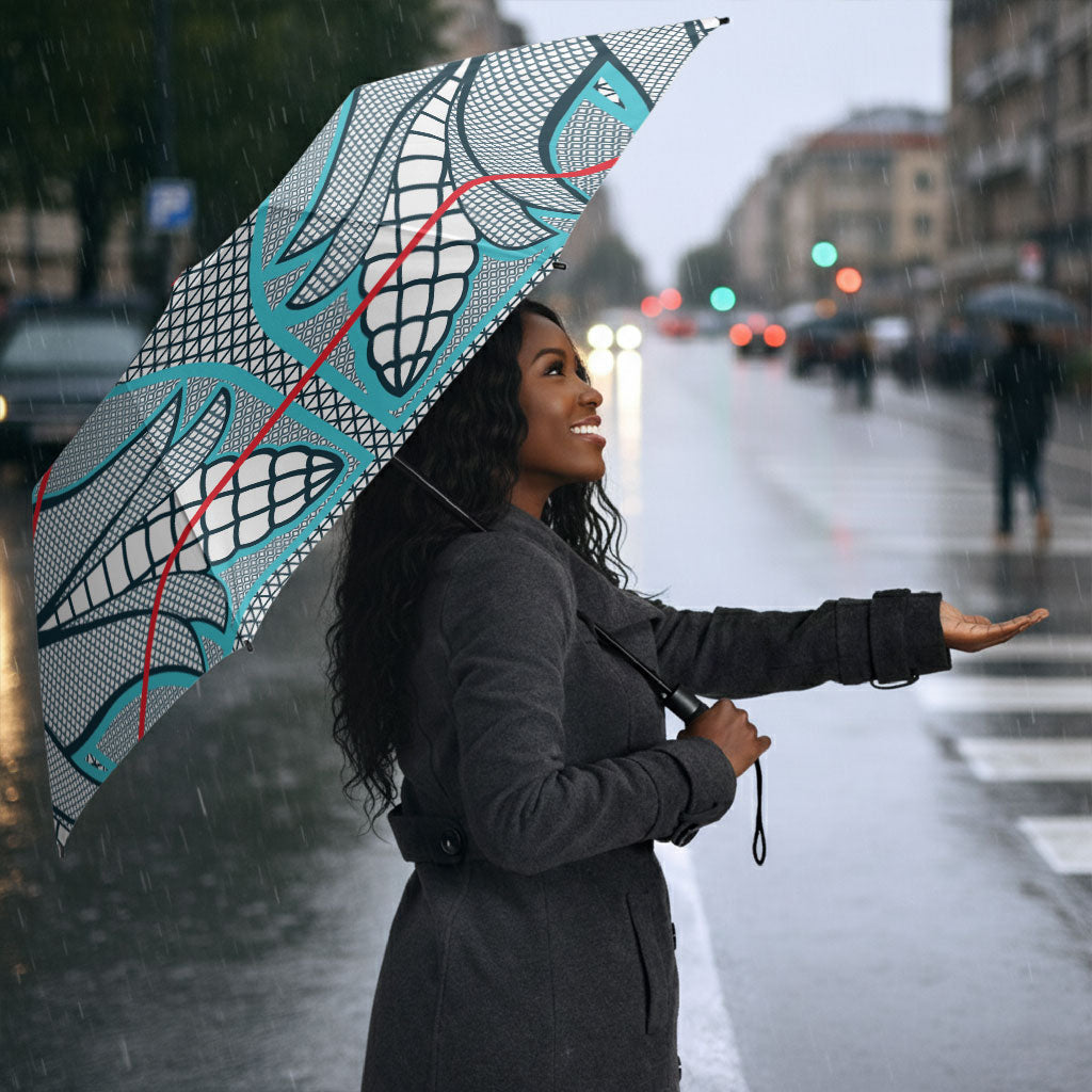 Cobalt Blue Khotso Mojalefa Poone Umbrella Basotho Khotso Blanket Inspired