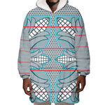 Cobalt Blue Khotso Mojalefa Poone Wearable Blanket Hoodie Basotho Khotso Blanket Inspired
