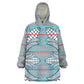 Cobalt Blue Khotso Mojalefa Poone Wearable Blanket Hoodie Basotho Khotso Blanket Inspired