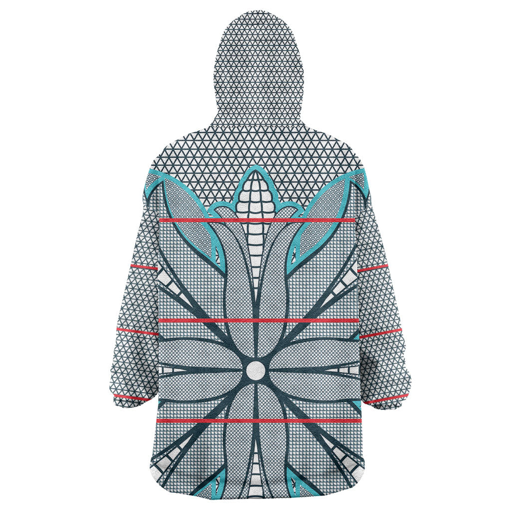 Cobalt Blue Khotso Mojalefa Poone Wearable Blanket Hoodie Basotho Khotso Blanket Inspired