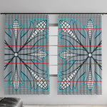 Cobalt Blue Khotso Mojalefa Poone Window Curtain Basotho Khotso Blanket Inspired