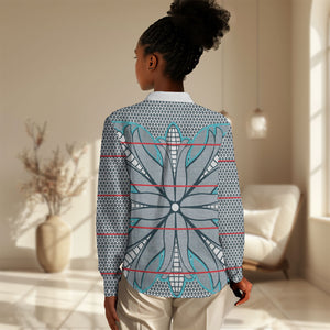 Cobalt Blue Khotso Mojalefa Poone Women Casual Shirt Basotho Khotso Blanket Inspired