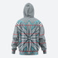 Cobalt Blue Khotso Mojalefa Poone Zip Hoodie Basotho Khotso Blanket Inspired