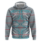 Cobalt Blue Khotso Mojalefa Poone Zip Hoodie Basotho Khotso Blanket Inspired