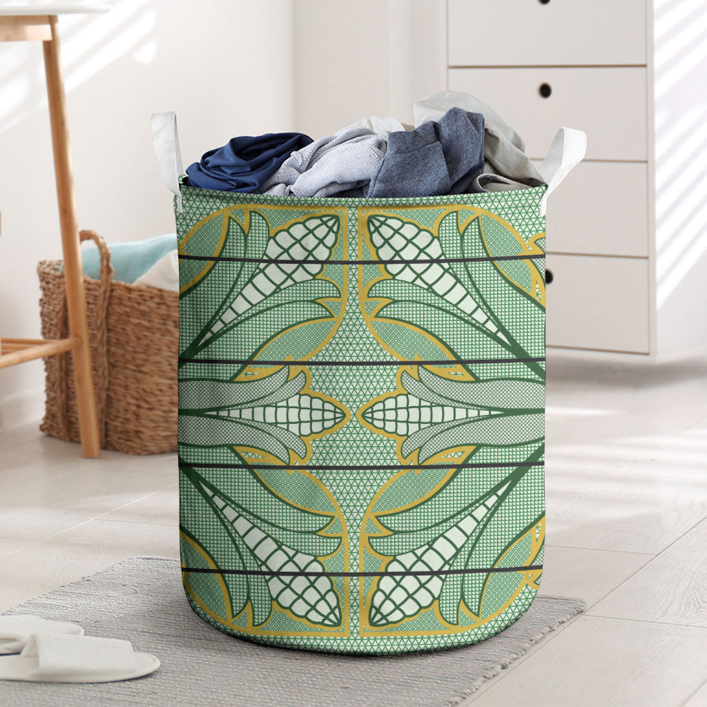 Emerald Green Khotso Mojalefa Poone Laundry Basket Basotho Khotso Blanket Inspired
