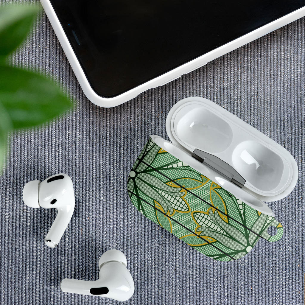 Emerald Green Khotso Mojalefa Poone AirPods Case Basotho Khotso Blanket Inspired