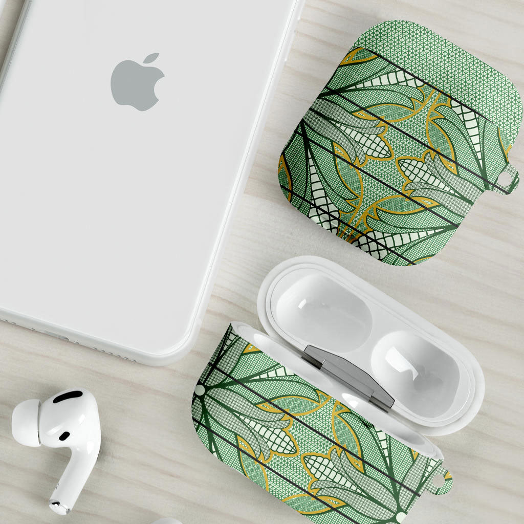 Emerald Green Khotso Mojalefa Poone AirPods Case Basotho Khotso Blanket Inspired