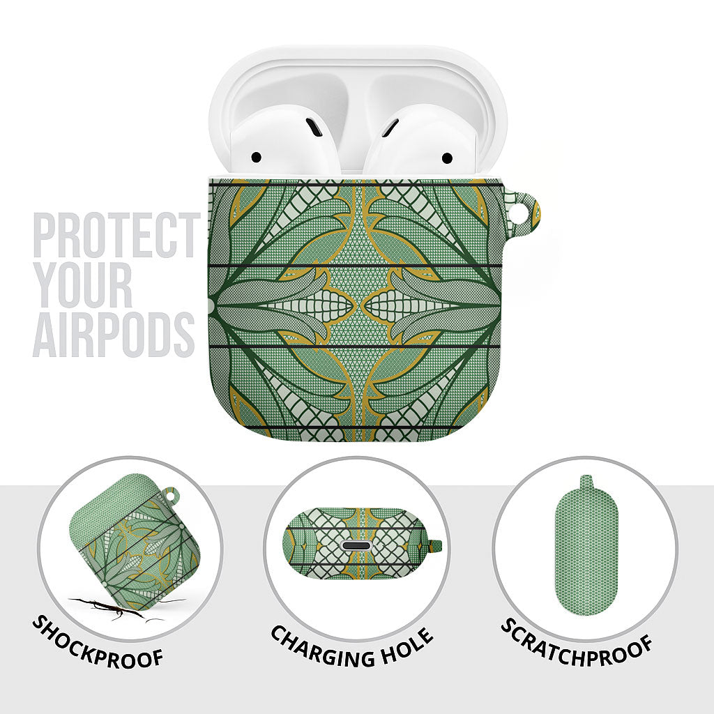 Emerald Green Khotso Mojalefa Poone AirPods Case Basotho Khotso Blanket Inspired