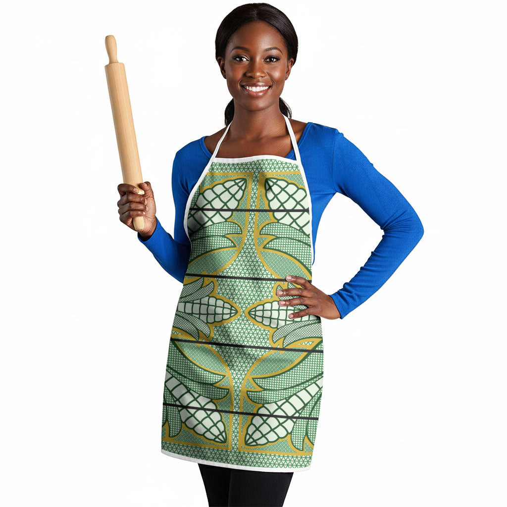 Emerald Green Khotso Mojalefa Poone Apron Basotho Khotso Blanket Inspired