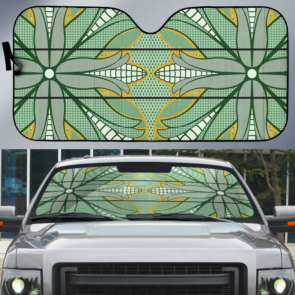 Emerald Green Khotso Mojalefa Poone Auto Sun Shade Basotho Khotso Blanket Inspired