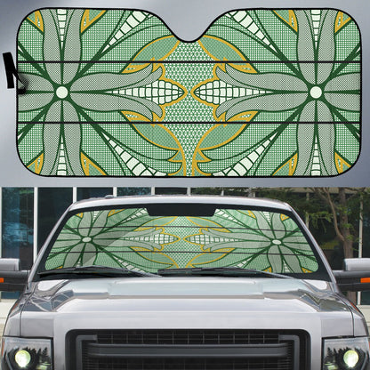 Emerald Green Khotso Mojalefa Poone Auto Sun Shade Basotho Khotso Blanket Inspired
