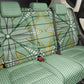 Emerald Green Khotso Mojalefa Poone Back Car Seat Cover Basotho Khotso Blanket Inspired